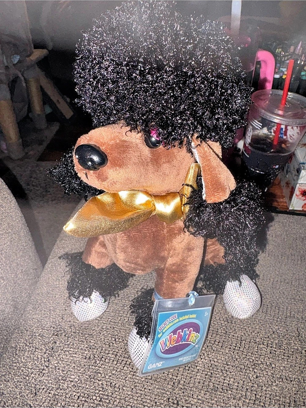 Webkinz Rockerz Groovy Poodle Plush with SEALED UNUSED CODE Ganz